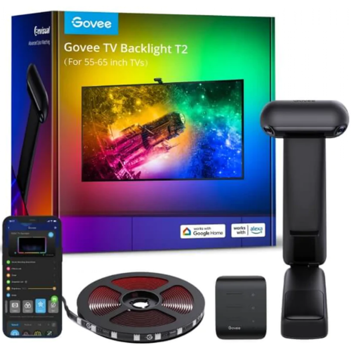 Govee T2 Envisual 電視背光燈帶 (55-65吋適用)